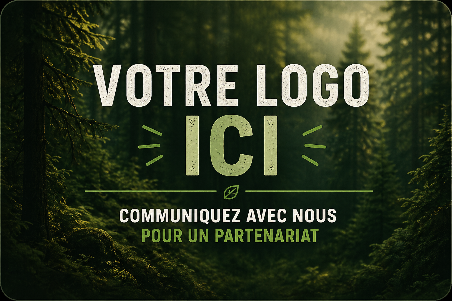 Votre logo ici — Communiquez avec nous pour un partenariat